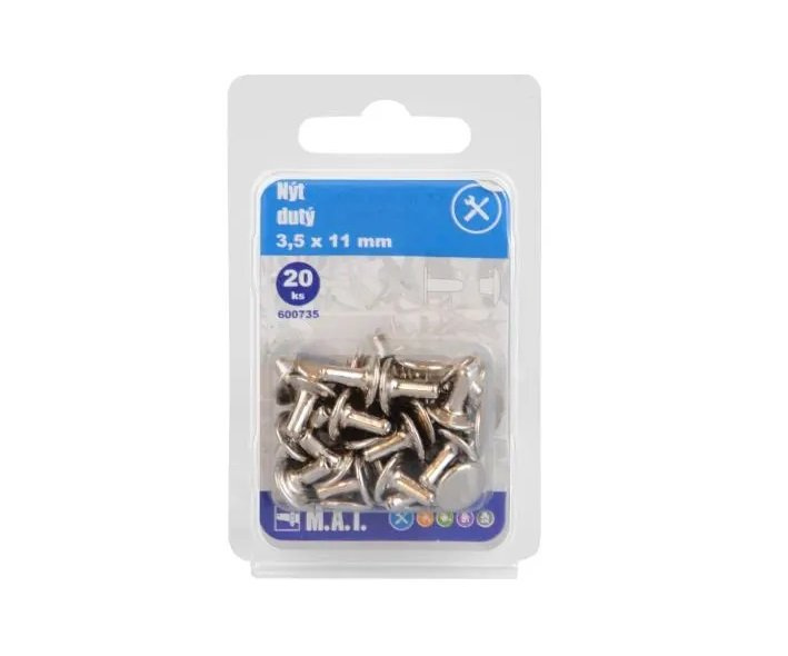 Nýt dutý 3.5x11mm (20ks)