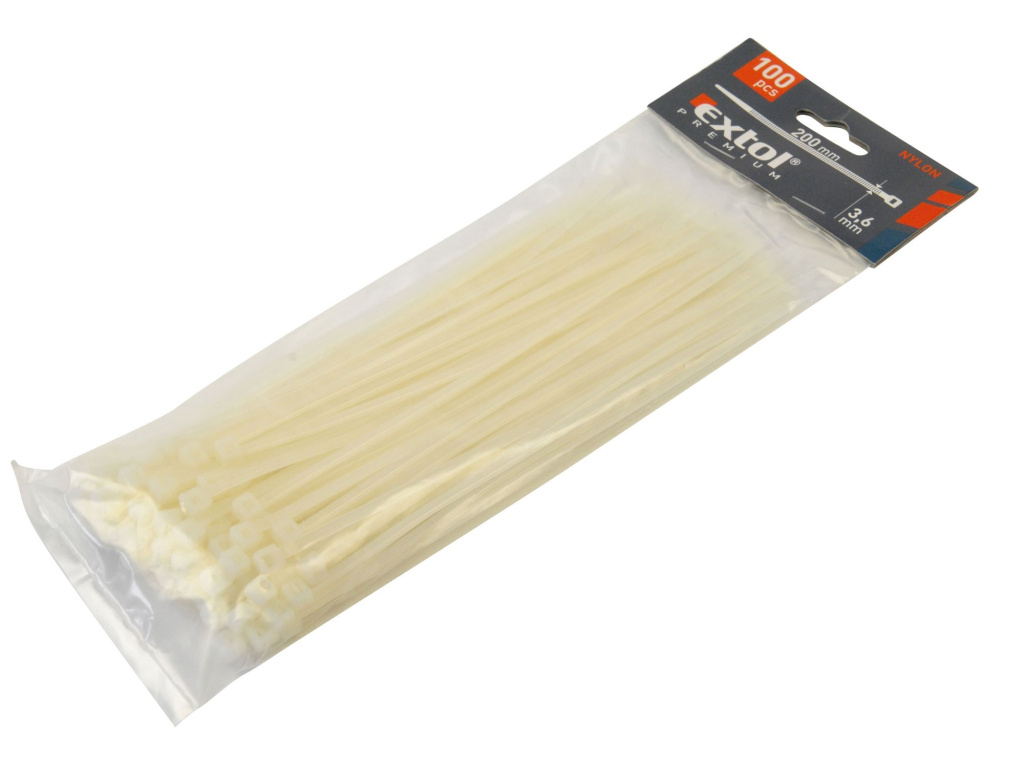 Pásky na vodiče b. 4.8x 250mm -100ks