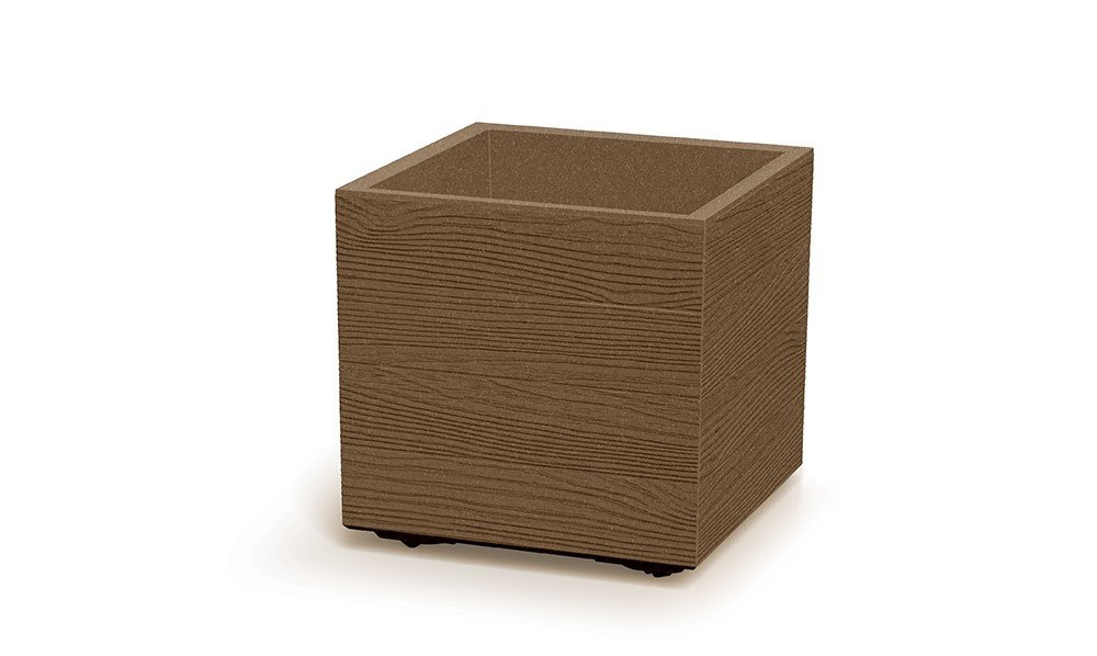 Květináč MADERA SQUARE ECO WOOD 38,5cm naturo ECO