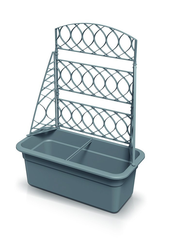 Květináč s pergolou BLOMA 58cm šedý kámen