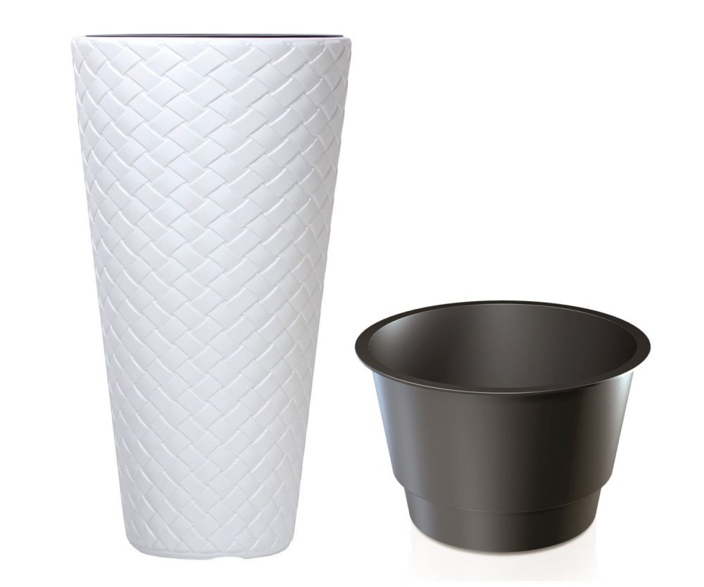 Květináč MATUBA SLIM s vkladem 30cm bílý