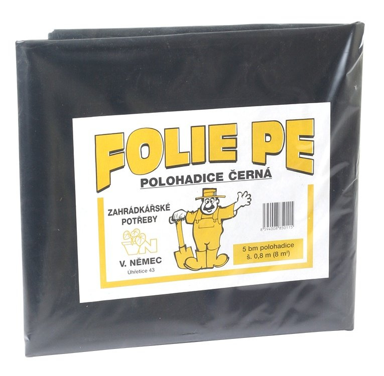 Folie černá 5 bm 0,8x 5m polohadice