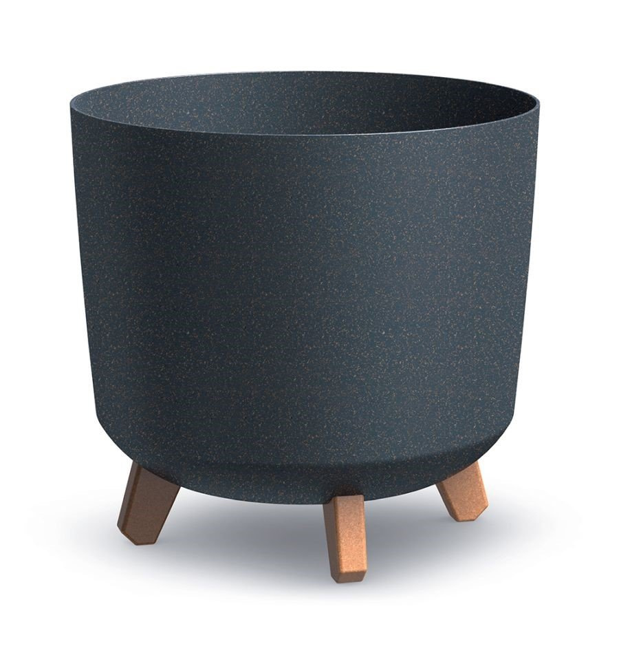 Květináč GRACIA TUBUS ECO WOOD 29,8cm antracit ECO