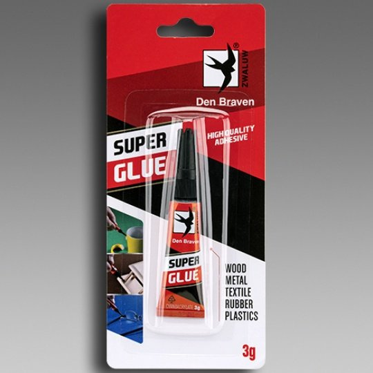 Lepidlo sekundové SUPER GLUE 3g transparentní