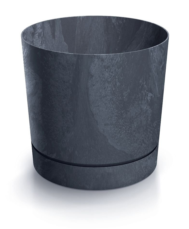 Květináč TUBO P BETON EFFECT 29,2cm antracit