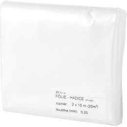 Folie bílá 10 bm 2x10m hadice