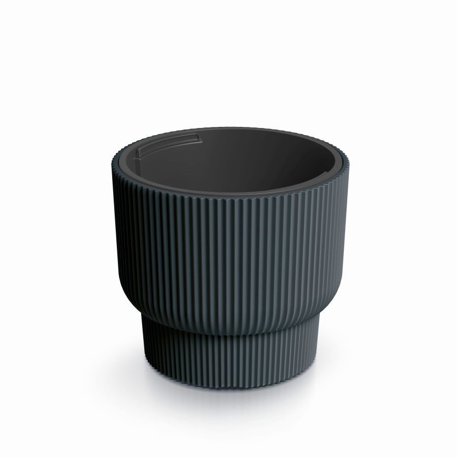 Květináč MILLY s vkladem 39,5cm antracit
