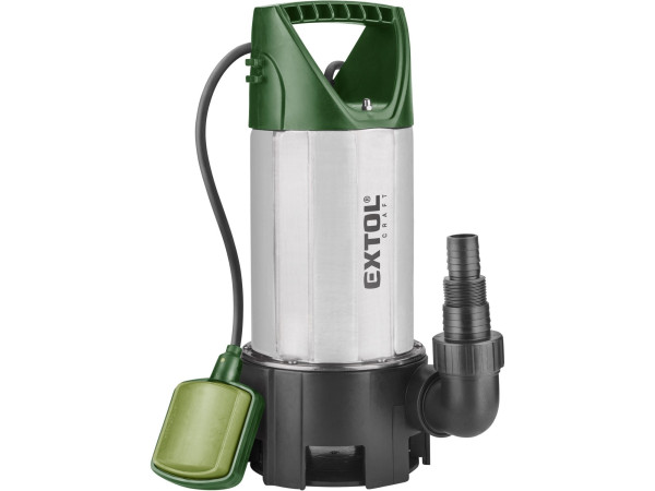 EXTOL čerpadlo ponorné nerezové na znečištěnou vodu, 1100W, 15000l/h