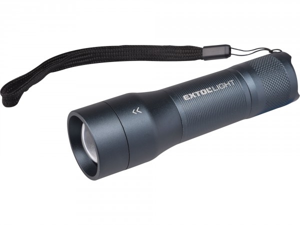 EXTOL LIGHT svítilna, zoom, celokovová, 250lm, CREE XPG