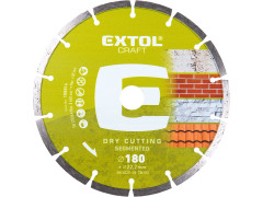 EXTOL CRAFT kotouč diamantový řezný segmentový - suché řezání, O 180x22,2x2,5mm
