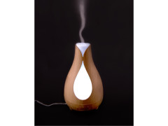 aroma difuzér TULIP, osvěžovač a zvlhčovač vzduchu, imitace světlého dřeva