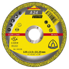 KLINGSPOR Kotouč řezný na ocel A 24 Extra A-ocel | 230x3,0x22,2 mm