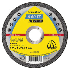 KLINGSPOR Kotouč řezný na nerez A 60TZ Special | 125x1x22,2 mm