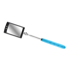 Magnetické inspekční zrcátko čtvercové s LED diodami | 280-870 mm