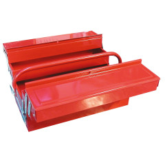 XTLINE Kufr na nářadí kovový - 5 přihrádek | 404x200x150 mm