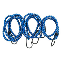 STAVTOOL Sada gumových upínacích popruhů s hákem | 80,120,150 cm, 3 ks