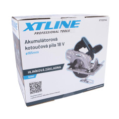 XTLINE Aku kotoučová pila 18 V, 165 mm(bez aku)