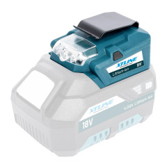 Nabíječka s LED svítidlem 18 V, 60 lm | 1.5 A