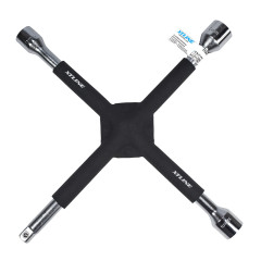 XTLINE Klíč křížový na kola pogumovaný | 1/2", hlavice 17, 19, 21 mm