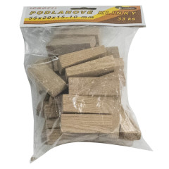 VAŠEK Klínky montážní dřevěné | podlahové 55x20x15-10 mm 1bal/30ks