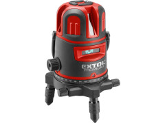 EXTOL PREMIUM laser zelený liniový, křížový samonivelační