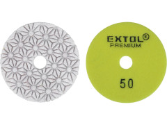 EXTOL PREMIUM kotouč diamantový leštící na suchý zip, O100mm, P50