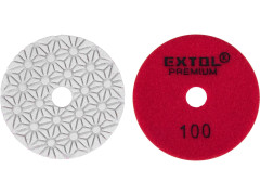 EXTOL PREMIUM kotouč diamantový leštící na suchý zip, O100mm, P100