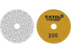 EXTOL PREMIUM kotouč diamantový leštící na suchý zip, O100mm, P200