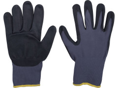 EXTOL PREMIUM rukavice nylonové, bezešvé, polomáčené v nitrilu, velikost 9"