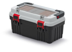 TMX Kufr na nářadí s kov.držadlem OPTIMA šedý 586x296x305mm