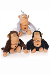 TMX Hračka pes Crazy monkey mix barev  36cm