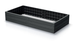 TMX Vyvýšený záhon BASE WOODY 149,2cm antracit