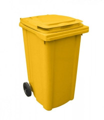 PROTECO Kontejner 240 L plast -žlutá barva -popelnice
