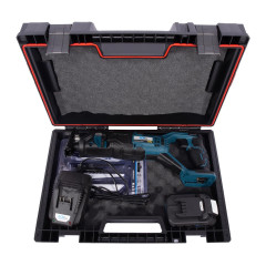 XTLINE Aku mečová pila 18 V + 2 baterie 2.0 Ah + nabíječka 2.4 A + pilové plátky + box