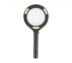 EXTOL Lupa se světlem 80lm, 5x zvětšení, 3x0,5W COB LED