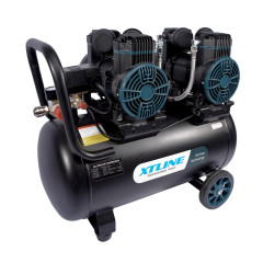 XT Line Kompresor bezolejový 2x1450 W, 50 l