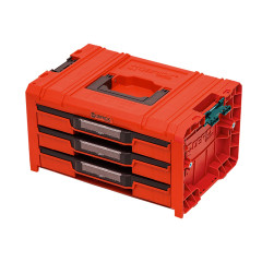 QBRICK Box s organizérem  PRO Drawer 3 Toolbox 2.0 Expert RED Ultra HD Custom | 450x310x244 mm