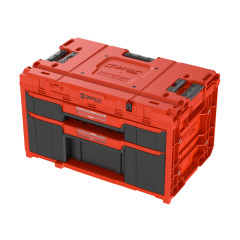 Box plastový s organizérem plastový  ONE Drawer 2 Plus Toolbox 2.0 Red Ultra HD, 2 zásuvky | 587x380x340 mm