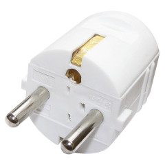 TMX Vidlice bílá přímá pro prodluž.kabel