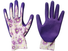 EXTOL LADY rukavice polyesterové, bezešvé, polomáčené v latexu, velikost 8', EXTOL LIGHT