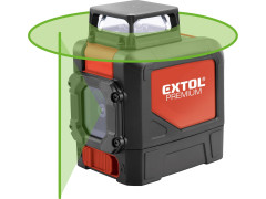 EXTOL Laser zelený liniový, křížový samonivelační