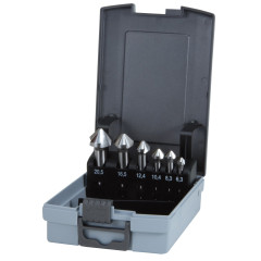 RUKO Sada kuželových a odhrotovacích záhlubníků 6,3-20,5mm DIN 335 6 dílů
