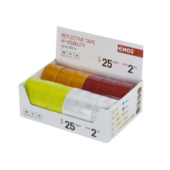 EMOS Páska reflexní | 25 mm x 2 m (bal/12ks)