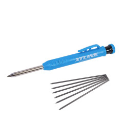 XTLINE Mechanická truhlářská tužka 155 mm + náhradní tuhy 1bal/6ks