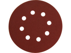 EXTOL Výsek papíry brusné, suchý zip, bal. 10ks, 125mm, P60