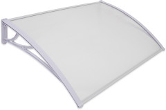 Dveřní stříška 120x80cm Toscana čirá - šíře 120cm, hloubka 80cm