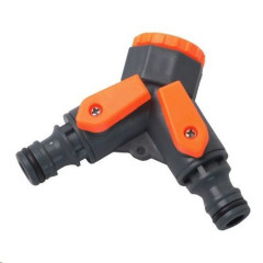 Adaptér na kohoutek-rozdělovač 2cestný 1/2" + 3/4"