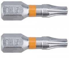 NAREX Bit T 15 -25 ORANGE -2ks BUBBLE SuperLock