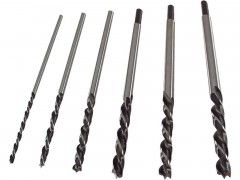 vrtáky do dřeva, sada 6ks, O 6-14x300mm