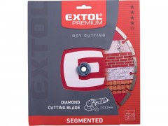 EXTOL PREMIUM kotouč diamantový řezný segmentový - suché řezání, O 180x22,2x2,5mm